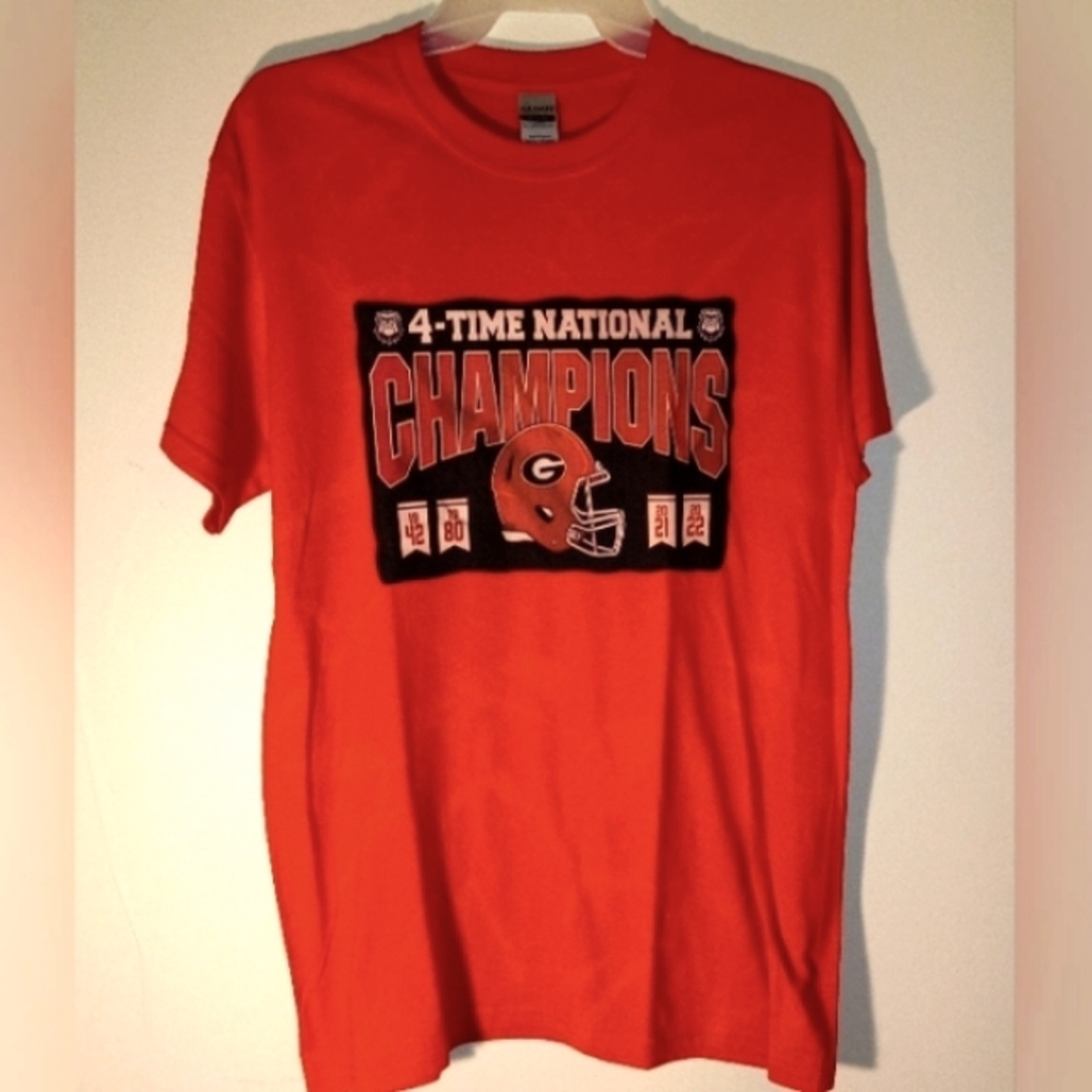 GA Bulldogs 4-Time National Champions Tshirt